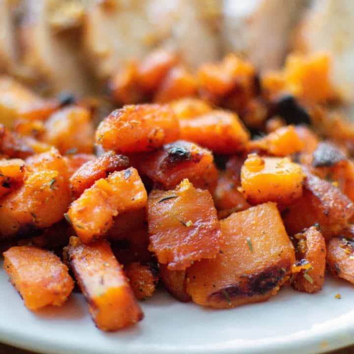 Crispy Pan Fried Sweet Potatoes