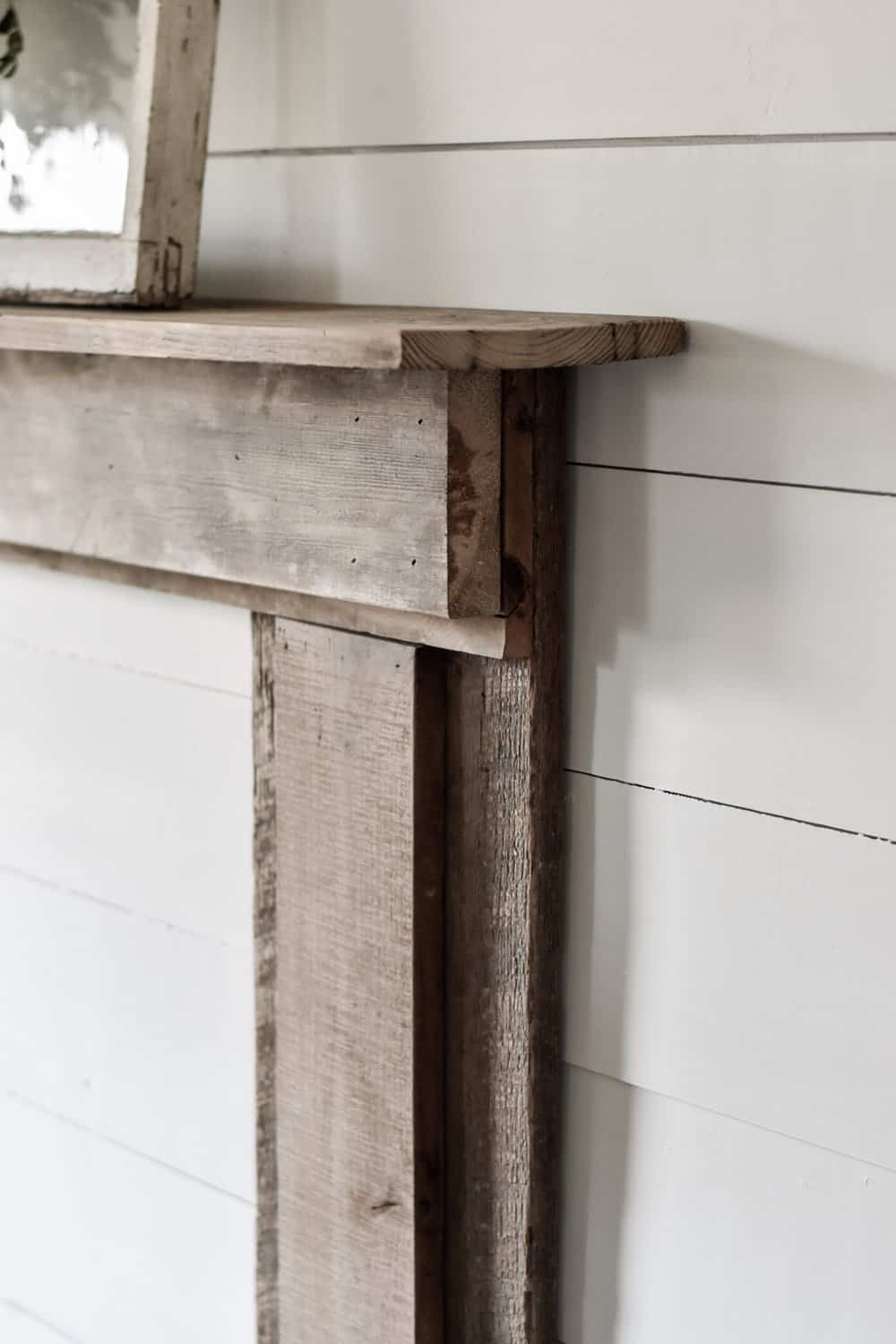 diy farmhouse fireplace mantel