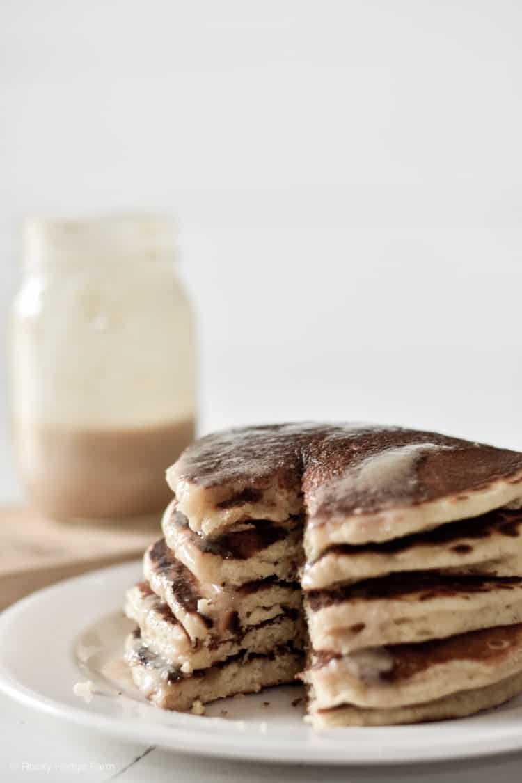 Fluffy Sourdough Pancakes