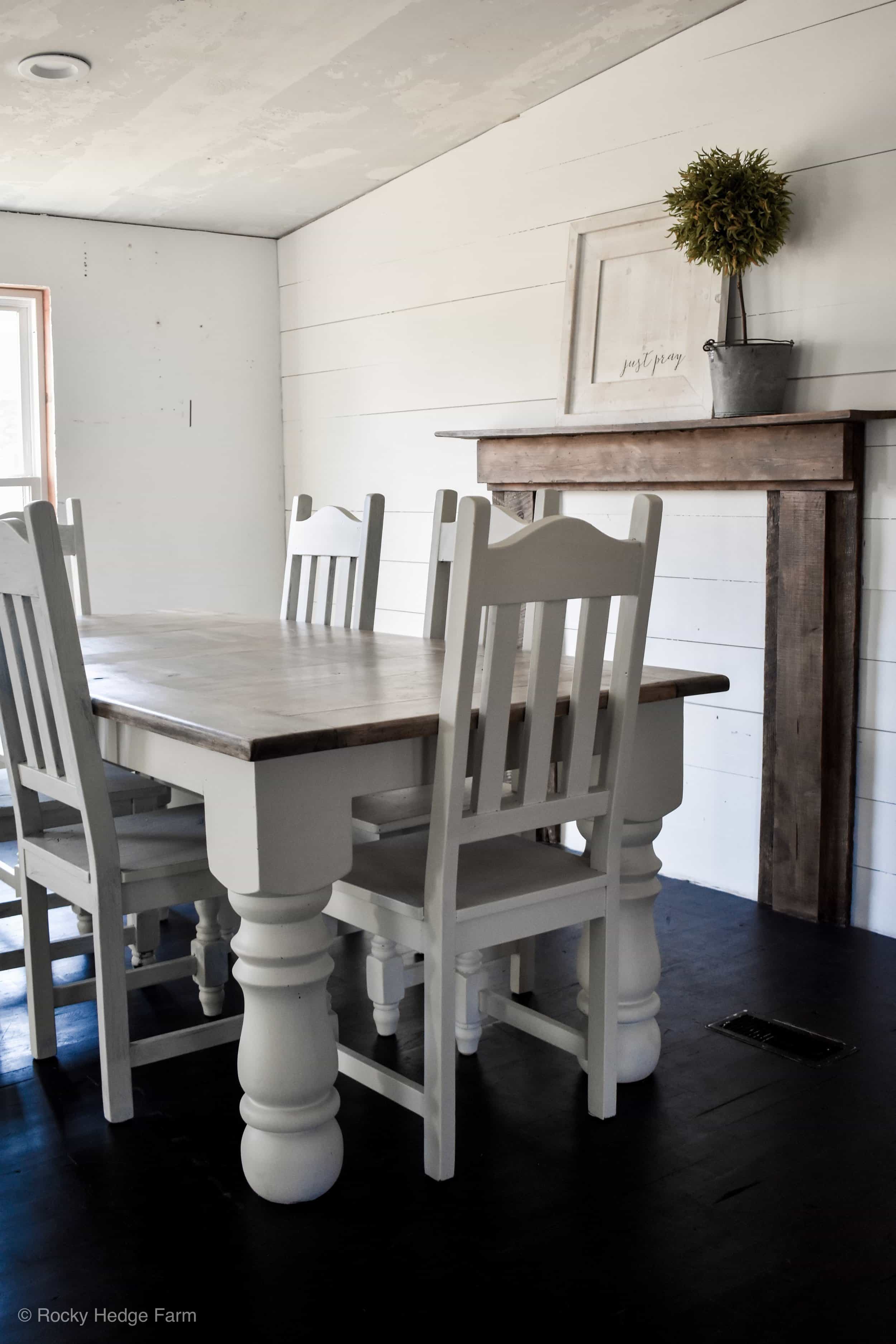 farmhouse mobile home dining room