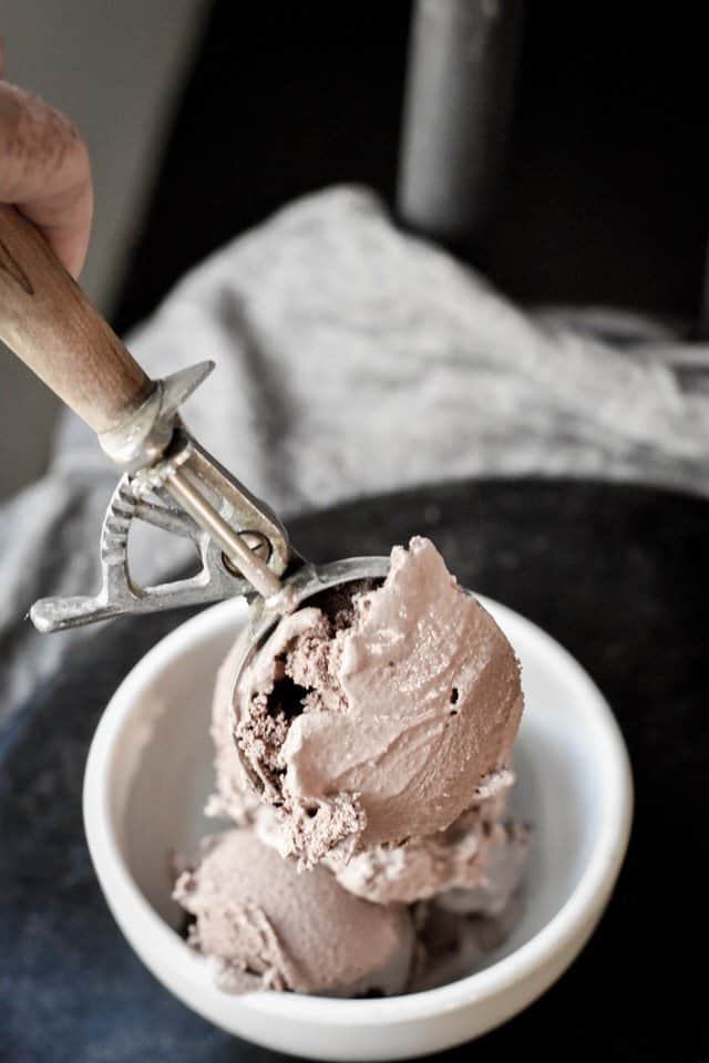 Sugar Free Low Carb Homemade Chocolate Ice Cream