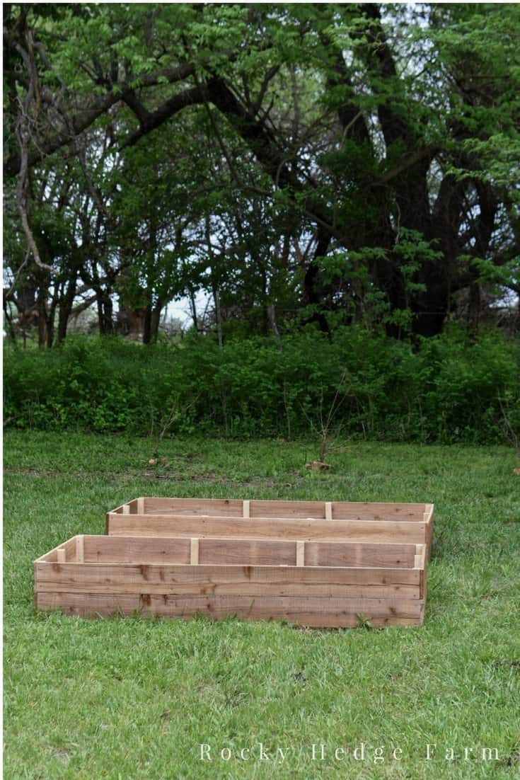 how to build cheap garden beds