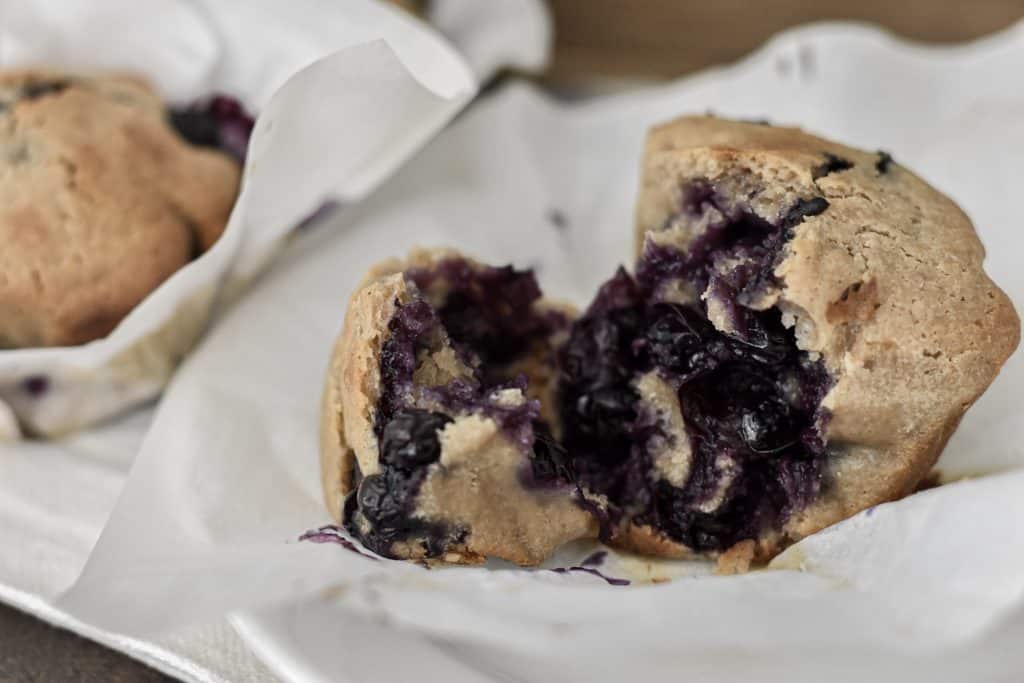 Overnight Sourdough Blueberry Muffin Recipe data-pin-description=