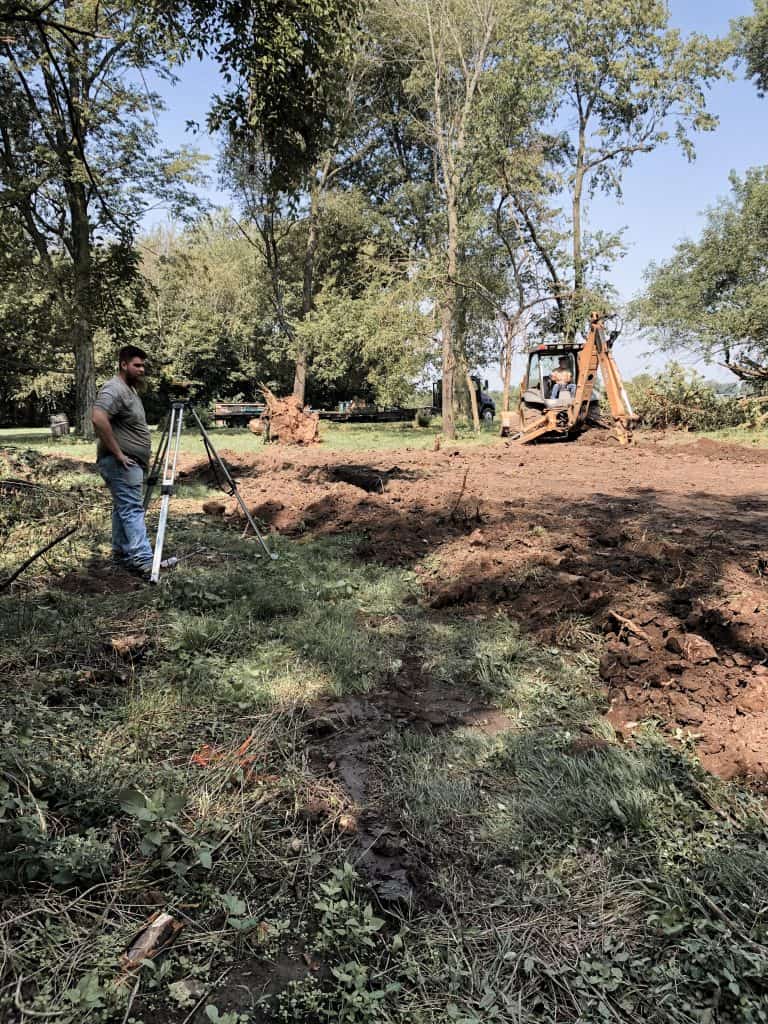 Dirt Pad and Concrete Work for Mobile Home