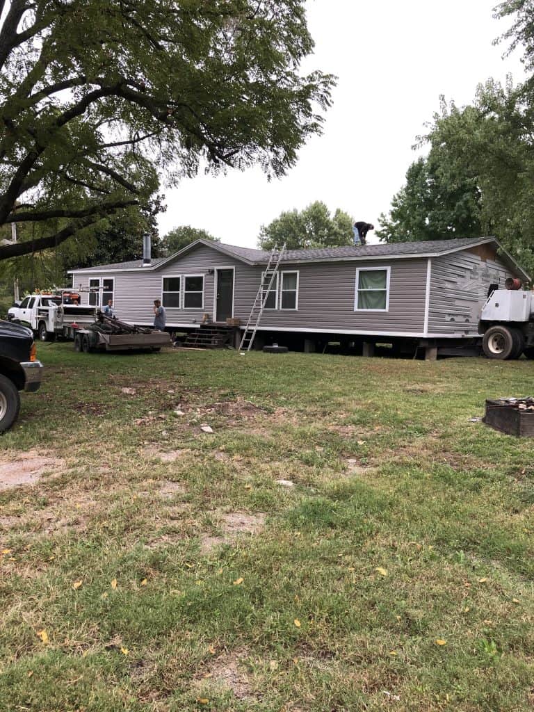 Moving a double wide mobile home