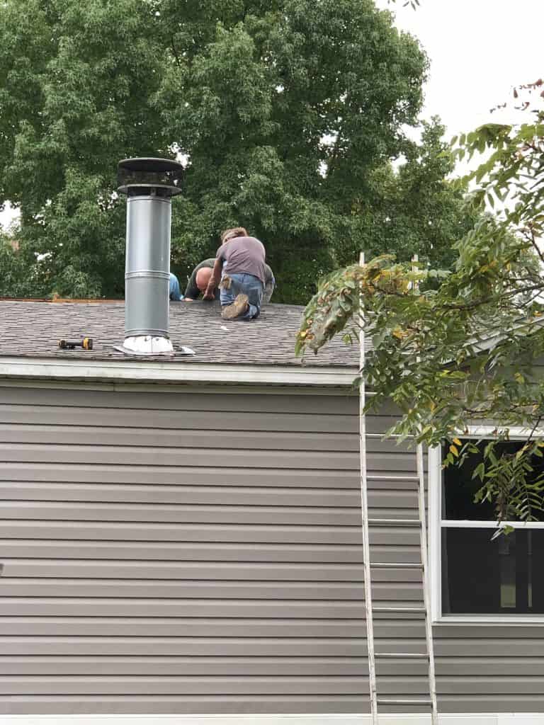 removing roof on a mobile home