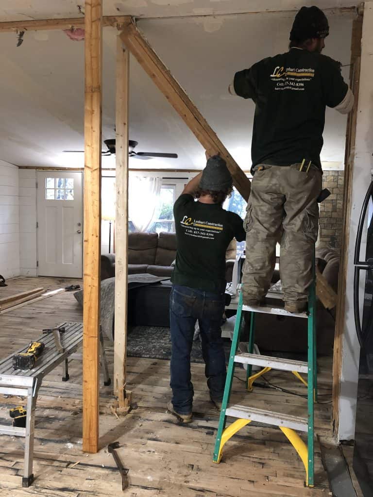 Removing the Marriage Wall in a Double Wide Mobile Home