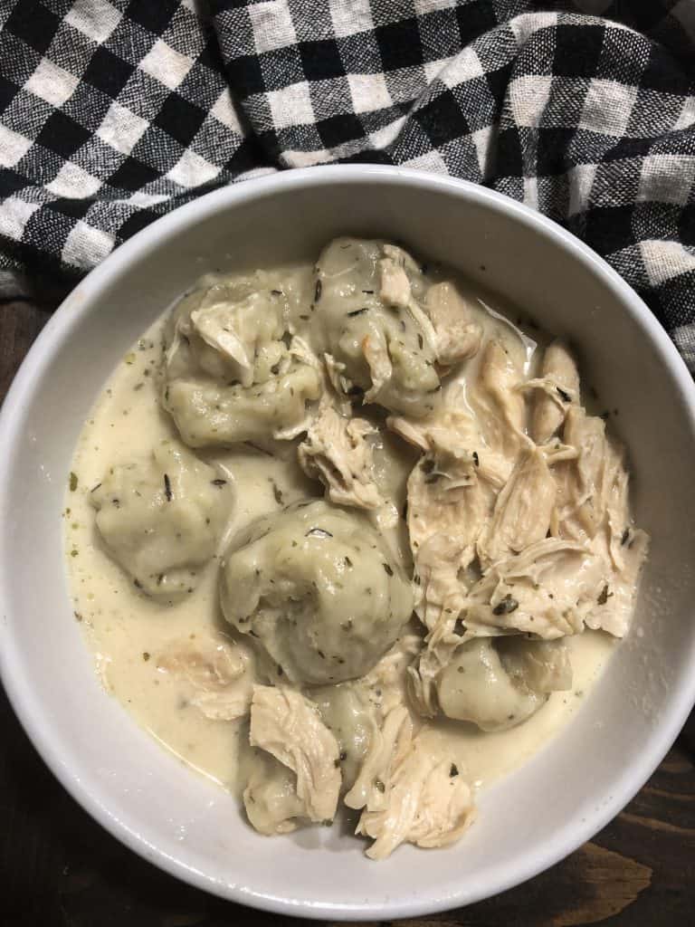 Creamy quick homemade Chicken and Dumplings Recipe