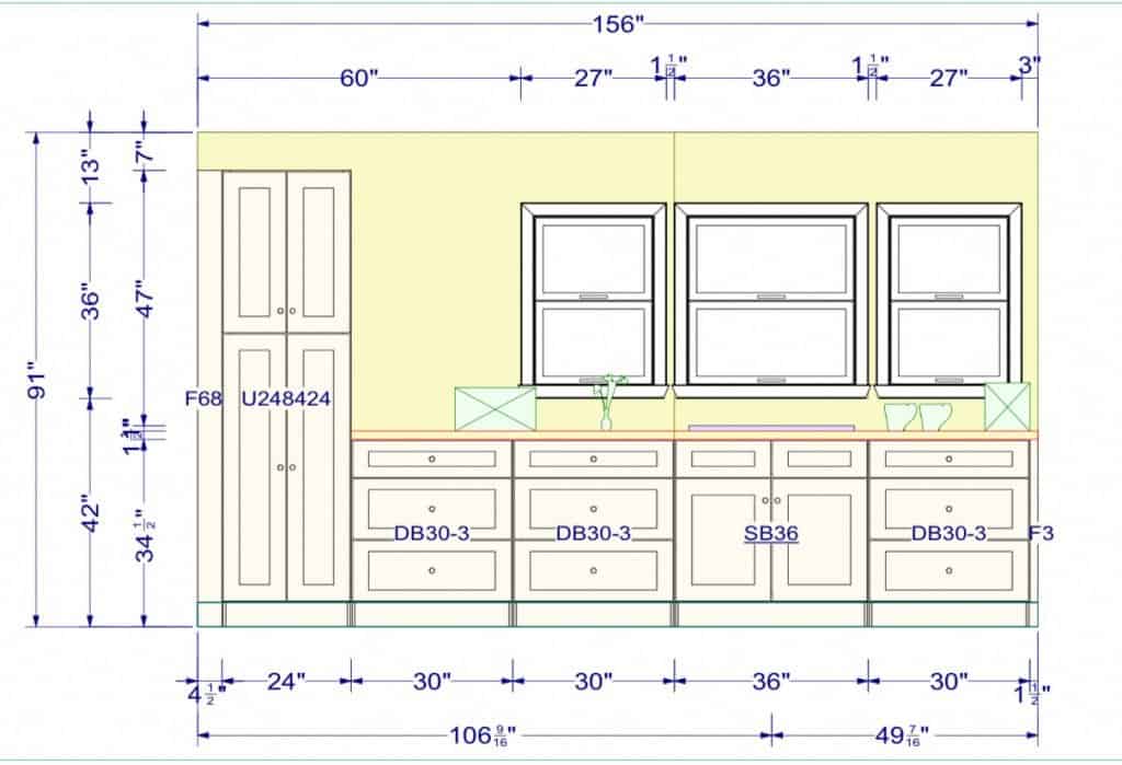 Manufactured Mobile Home Kitchen Layout Plan