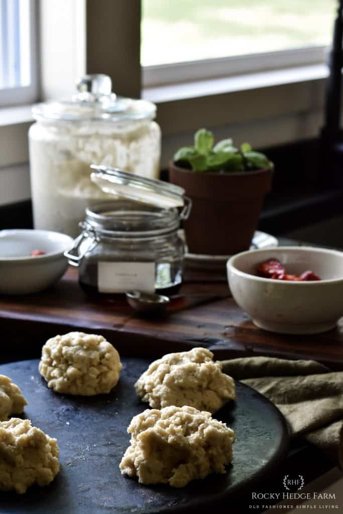 Sourdough Biscuits with Strawberry Shortcake