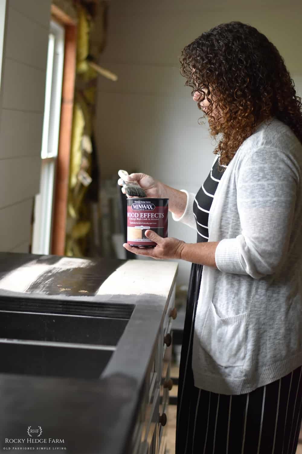 DIY Plywood Counter Top for the Laundry Room - Featuring Vintage