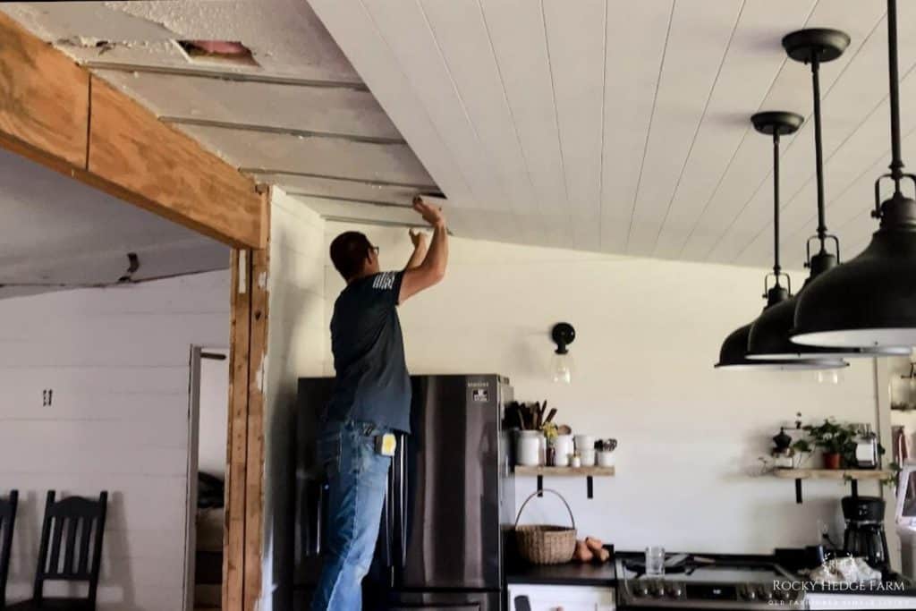 How To Er A Popcorn Ceiling Without