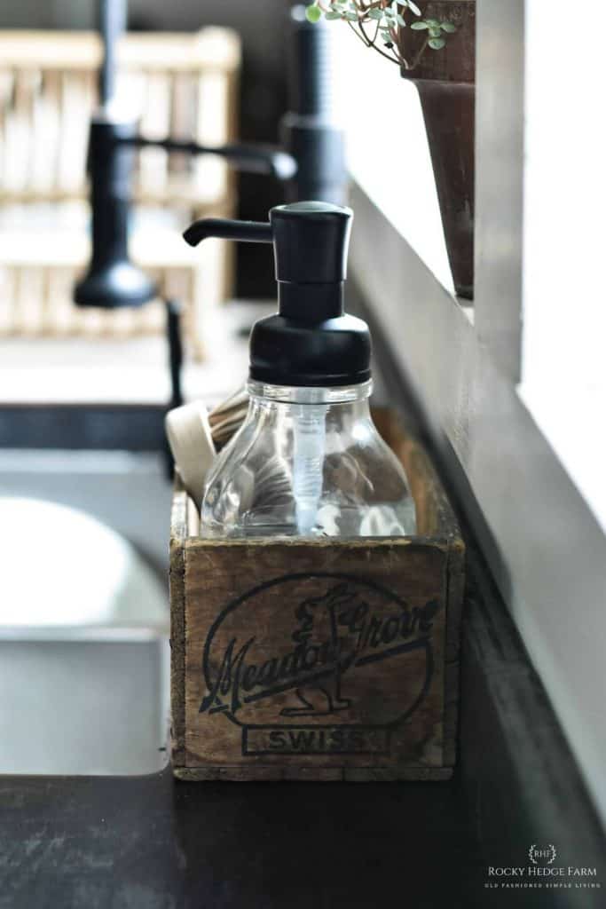 Farmhouse Kitchen Sink Storage