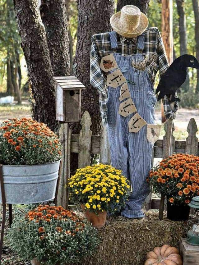 DIY Outdoor Fall Yard Decor Ideas - Rocky Hedge Farm