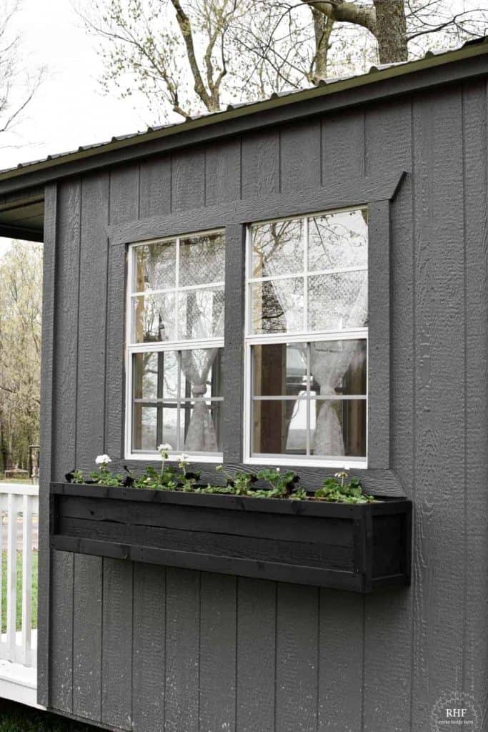 cedar window box planter