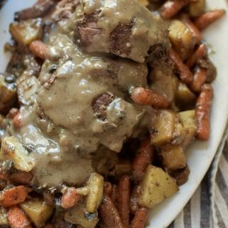 Dutch Oven Chuck Roast With Carrots And Potatoes - Rocky Hedge Farm