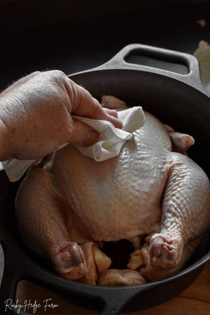 baking a chicken in the oven