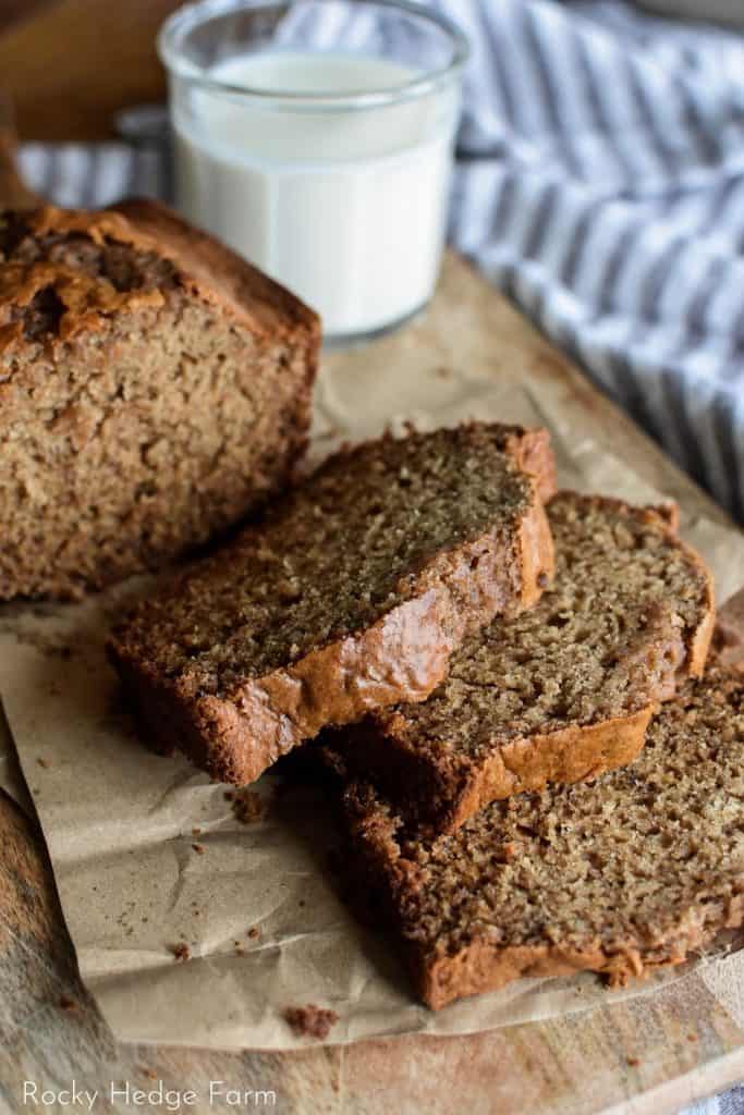 slices of banana bread