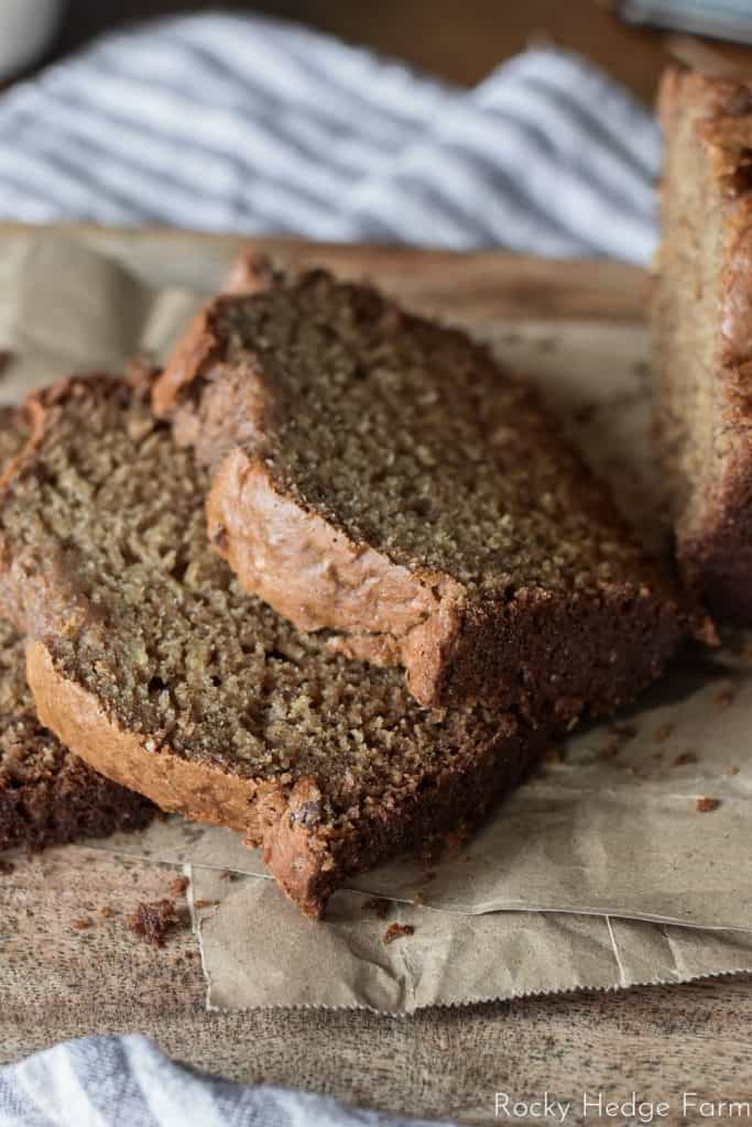 moist and delicious slices of banana bread