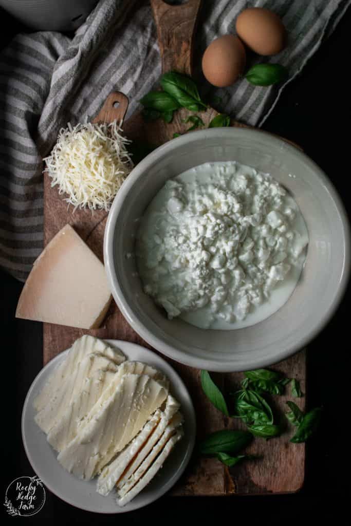 Homemade Dutch Oven Lasagna Cheese Filling