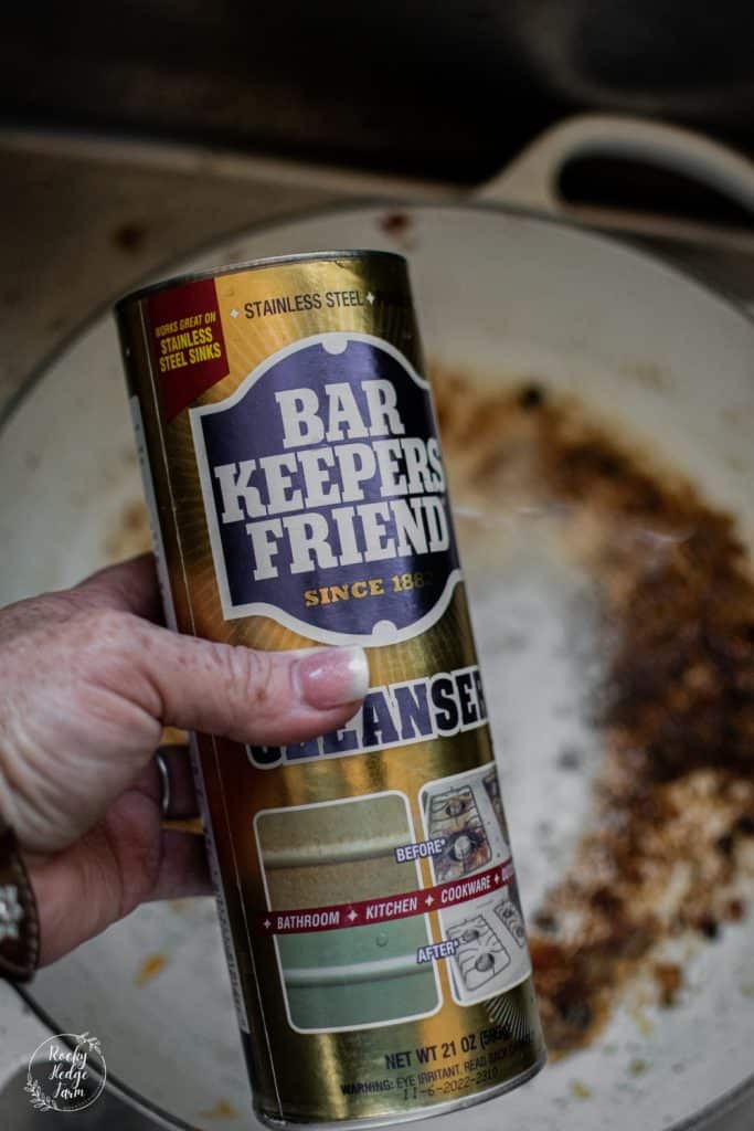 Best Way to Clean Enameled Cast Iron Pans - Bar Keepers Friend