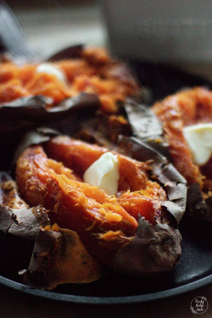 Perfect Baked Sweet Potatoes - Rocky Hedge Farm