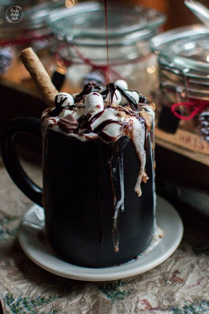 Hot Chocolate Bar Decor Ideas and Toppings - Rocky Hedge Farm