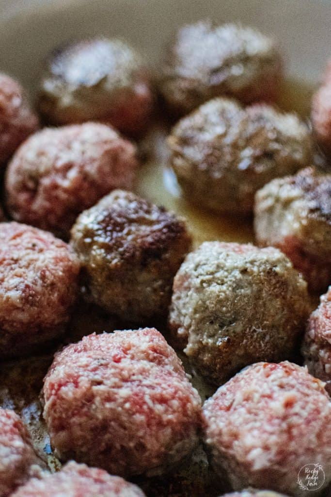 Browning meatballs on the stovetop