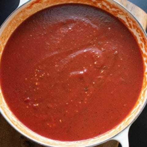 Easy Homemade No Meat Spaghetti Sauce - Rocky Hedge Farm