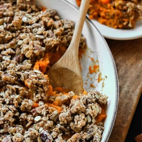 Sweet Potato Casserole with Maple Syrup