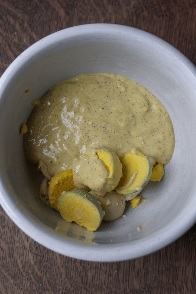 Egg filling for deviled eggs