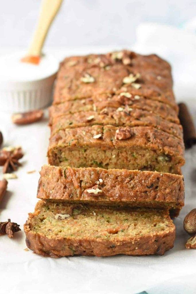 zucchini bread made with carrots