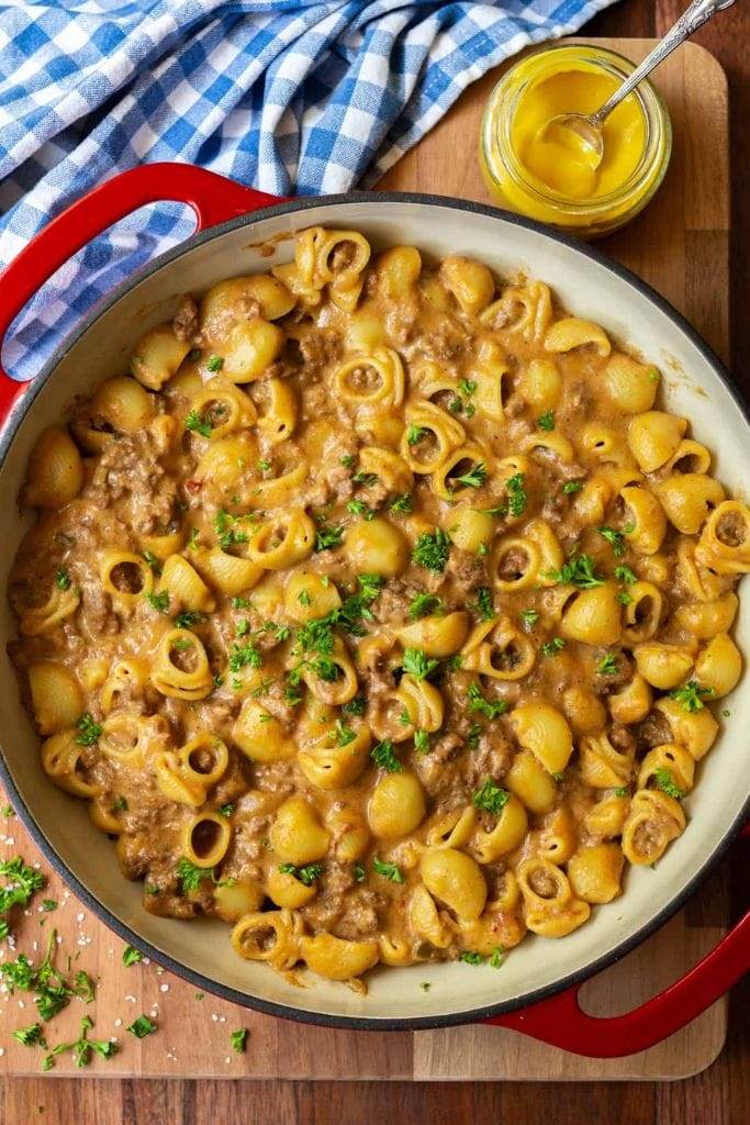 a ground beef skillet recipe