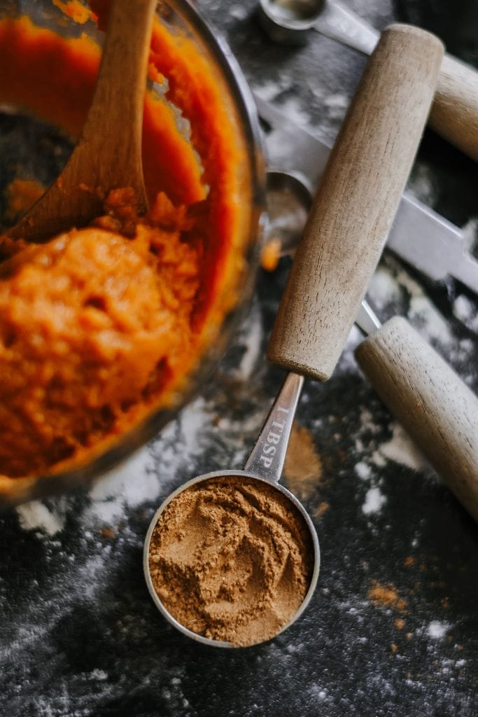 A tablespoon of homemade pumpkin pie spice